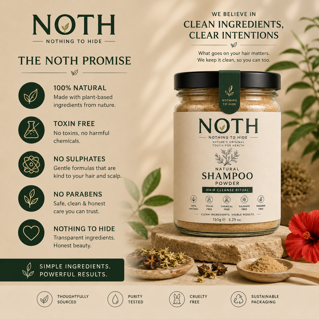 Natural Shampoo Powder